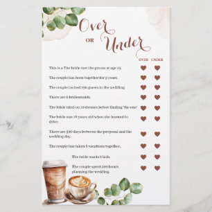 Café Amor está virando ou embaixo do cartão de jog