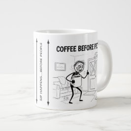 Café Antes Da Pessoas De Mug - Xícara Engraçada De
