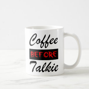 Café Antes de Conversa Caneca Divertida