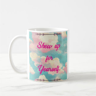 Café Aparente Por Si Mesmo Caneca de Nuvens Cor-de-Rosa