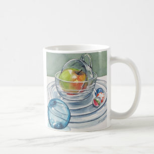 Café Apple e caneca de vidro clara