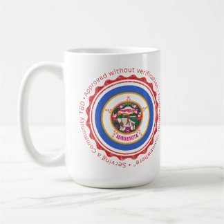 Café Aprovado Sem Verificação – Caneca de Minnesota