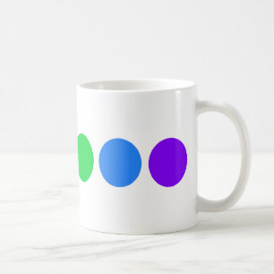 Café Arco-íris Dotty - Caneca de chá inglesa
