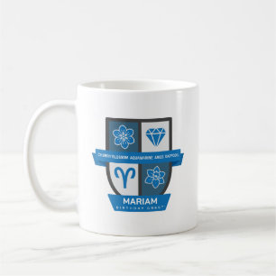 Café Aries Aniversário Crest™ para Caneca de 21 a 31 de