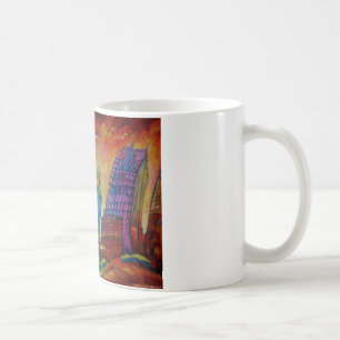 Café Arquitectura da cidade de Detroit - caneca