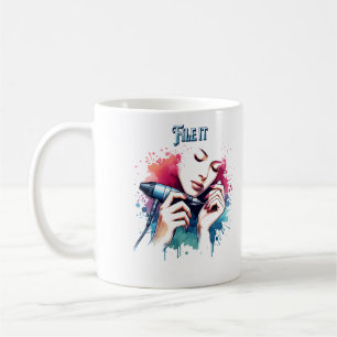 Café arquiva-o, molda-o para a caneca de cerâmica para 
