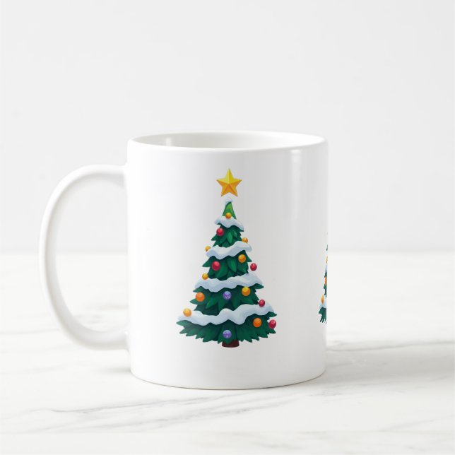 Café Árvore de Natal com Caneca de Neve (Esquerda)