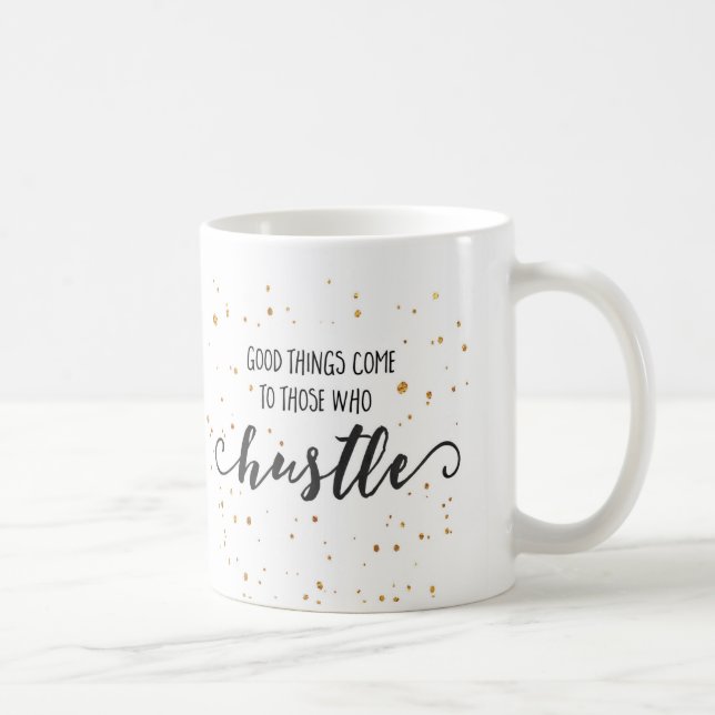 Café As boas coisas vêm caneca inspirada de | (Direita)