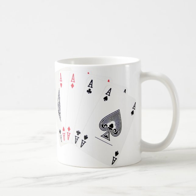 Café Ás de pôquer ... caneca de chá inglês (Direita)