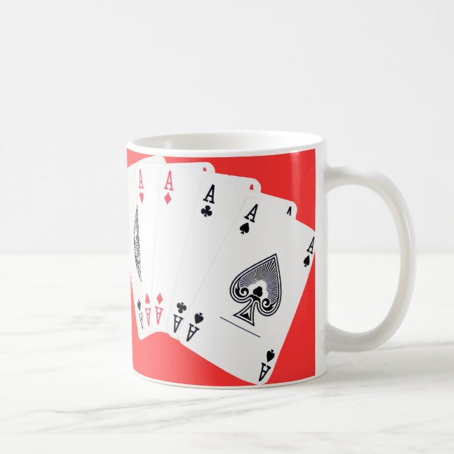 Café Ás de pôquer ... caneca de chá inglês (Direita)
