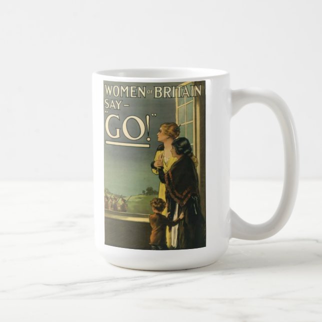 Café As "mulheres de Grâ Bretanha dizem vão" caneca (Direita)