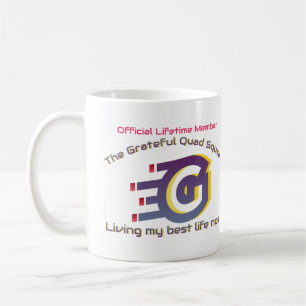 Café associação vitalícia de caneca púrpura escura