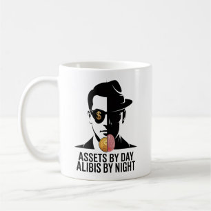 Café Ativos de Contador Engraçado Álibis Caneca de Crim