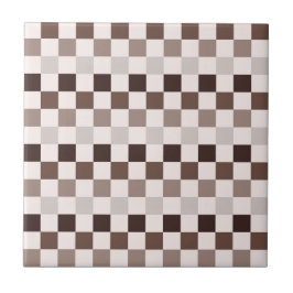 Cafe Au Lait checkerboard pattern