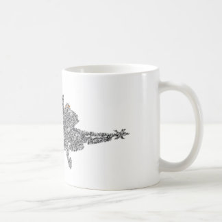 Café Avião de combate do zangão F18 - estática - caneca