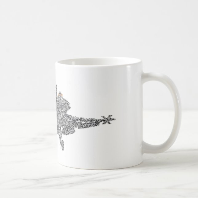 Café Avião de combate do zangão F18 - estática - caneca (Direita)