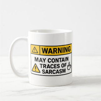 Café Aviso: Sarcasmo Interno – Caneca de Escritório
