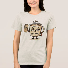Café Awake Cute Sleepy Coffee Mascot Illustration