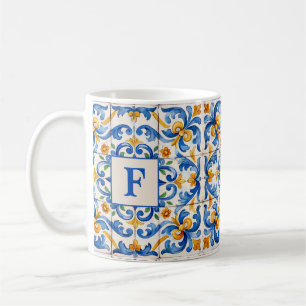 Café Azulejo de Caneca de Estouro Inicial