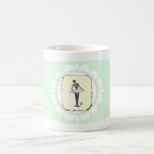 Café Bailarina da caneca de trás