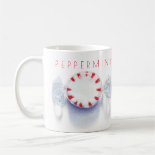 Café BALAS DE HORTELÃ Caneca Branca + Texto