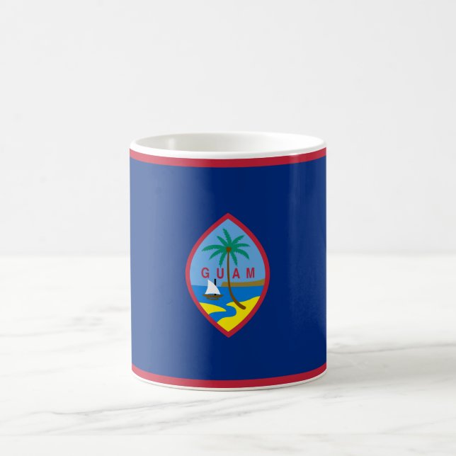 Café Bandeira da caneca de Guam (Centro)