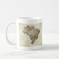 Bandeira de Brasil + Caneca do mapa
