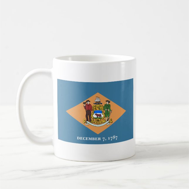Café Bandeira de Delawarean + Caneca do mapa (Esquerda)