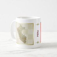 Bandeira de Peru + Caneca do mapa