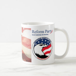 Café Bandeira do partido da reforma para a caneca de