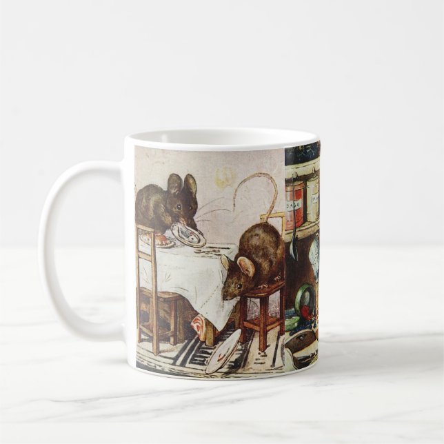 Café Beatrix Potter o conto da caneca má de dois ratos (Esquerda)