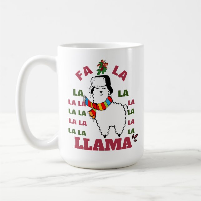 Café Bebê É Frio Fora da Caneca - Feriado de Llama (Esquerda)