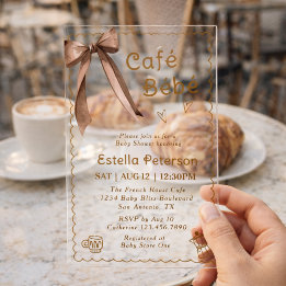 Cafe Bebe French Coffee Shop Themed Baby Shower
