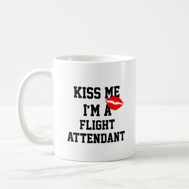 Café Beije-Me, Sou Uma Caneca De Atendedor De Voo (Esquerda)