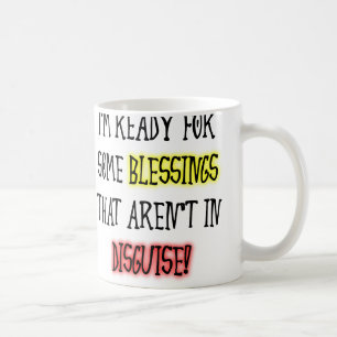 Café Bênçãos Disfarçadas Caneca Divertida ou Caneca de 
