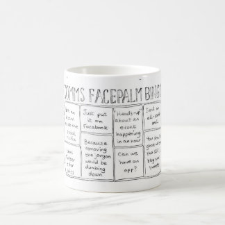 Café Bingo de Comms em volta de 1 caneca
