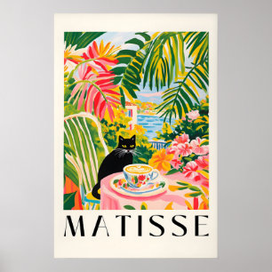 Café Black Cat Impressão Estilo Henri Matisse Cozi
