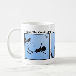 Café Bloco engraçado sua própria caneca de Stickman d