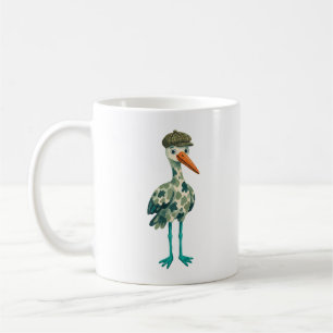 Café Boina de Repórter com Manchas de Vaca Fofa Caneca