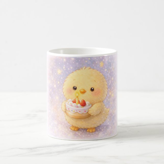 Café Bolo de Aniversário Alma Frango Caneca Fofa (Centro)