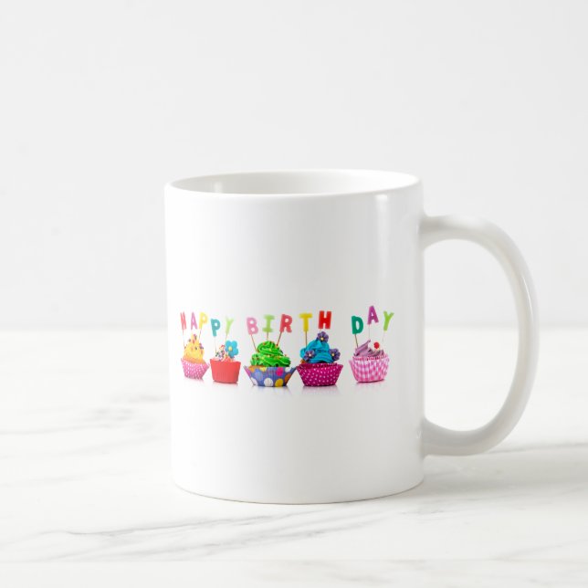 Café Bolo de Aniversário - Caneca (Direita)