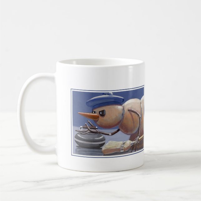 Café Bonecos de neve na caneca do gelo (Esquerda)