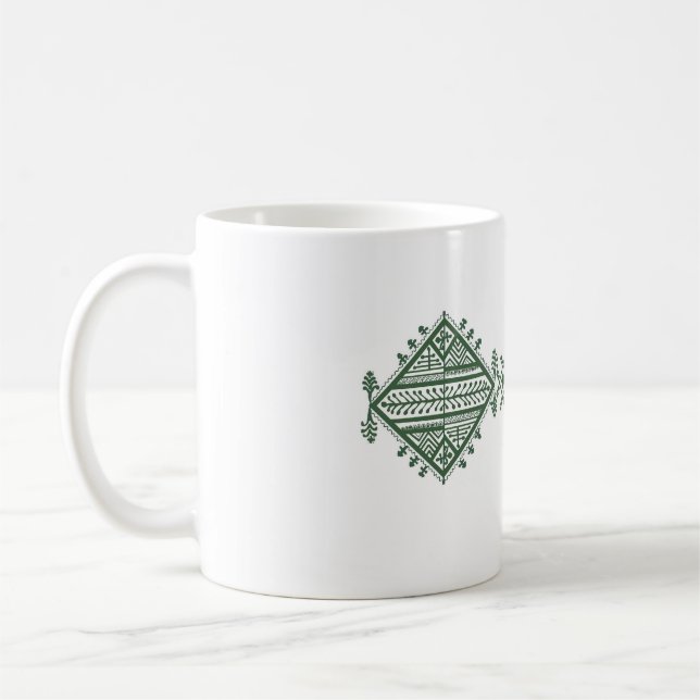 Café Bonita caneca com símbolos de amazigh (Esquerda)