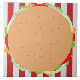 Café bonitinho, café vermelho-listrado, cheeseburg