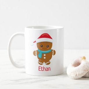 Café Bonito Gingerpão Menino Personalizado Caneca de N