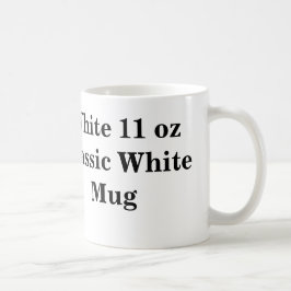Café Branco caneca branca clássica de 11 onças