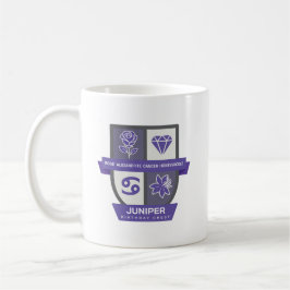Café Brasão de Aniversário de Câncer™ para Caneca de 22