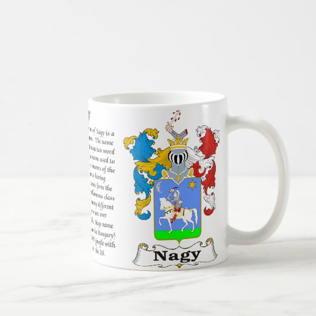 Café Brasão húngara da família de Nagy uma caneca (Direita)