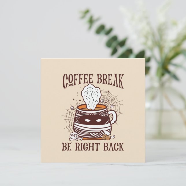 Café Break, Volte Logo - Inspirado Em Zombie (Em pé/Frente)