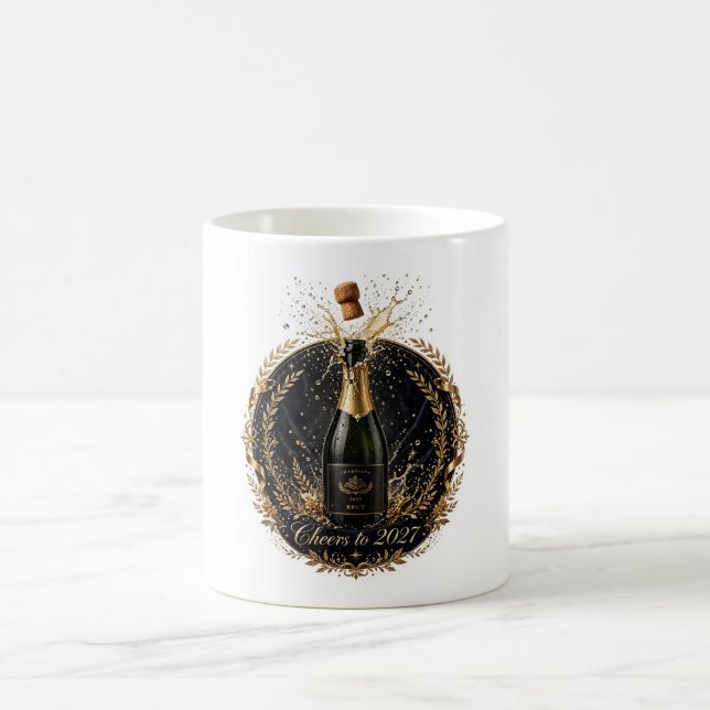 Café Brinde para caneca de garrafa de 2027 (Centro)